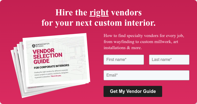 Hire the right vendors for your next custom interior.